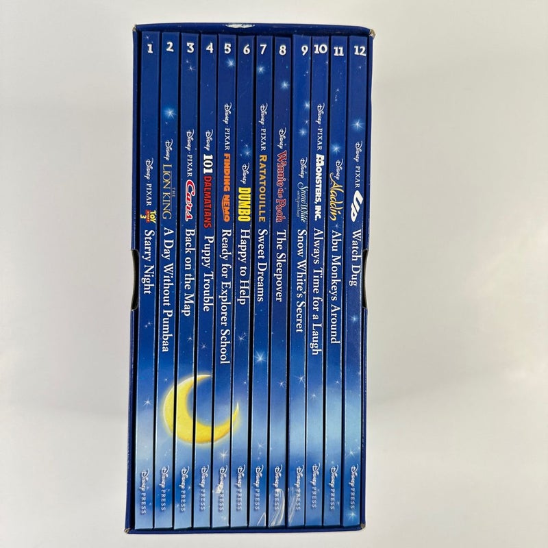 Disney 5-Minute Bedtime Stories Book Box Set, 12 Books