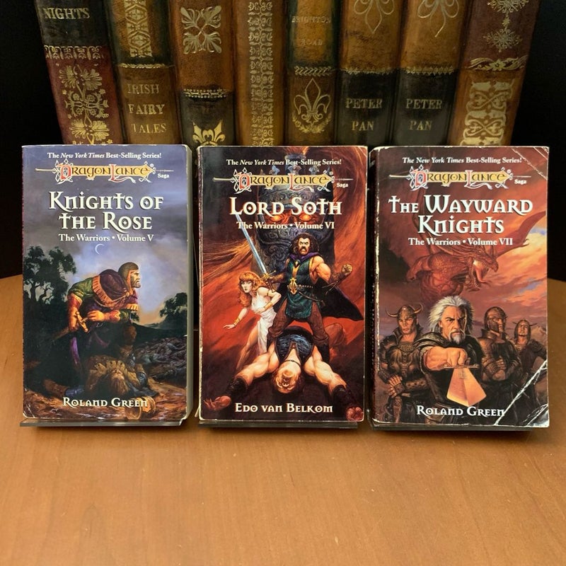 DragonLance: Complete Warriors Series Set: Knights of the Crown, Maquesta Kar-Thon, Knights of the Sword, Theros Ironfeld, Knights of the Rose, Lord Soth, The Wayward Knights