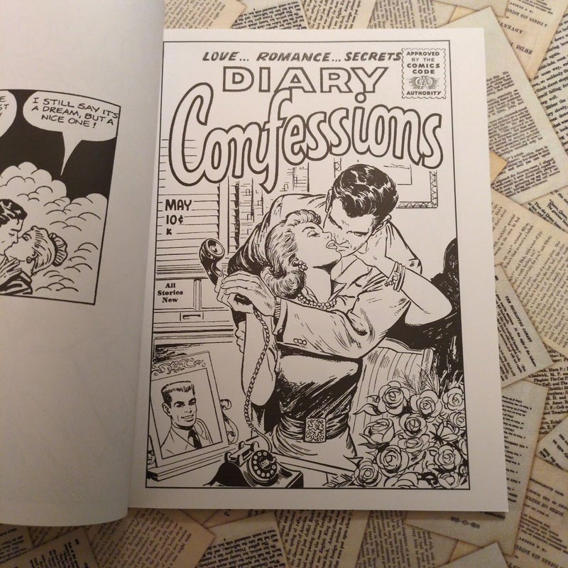 Vintage Romance Comic Book Covers Coloring Book