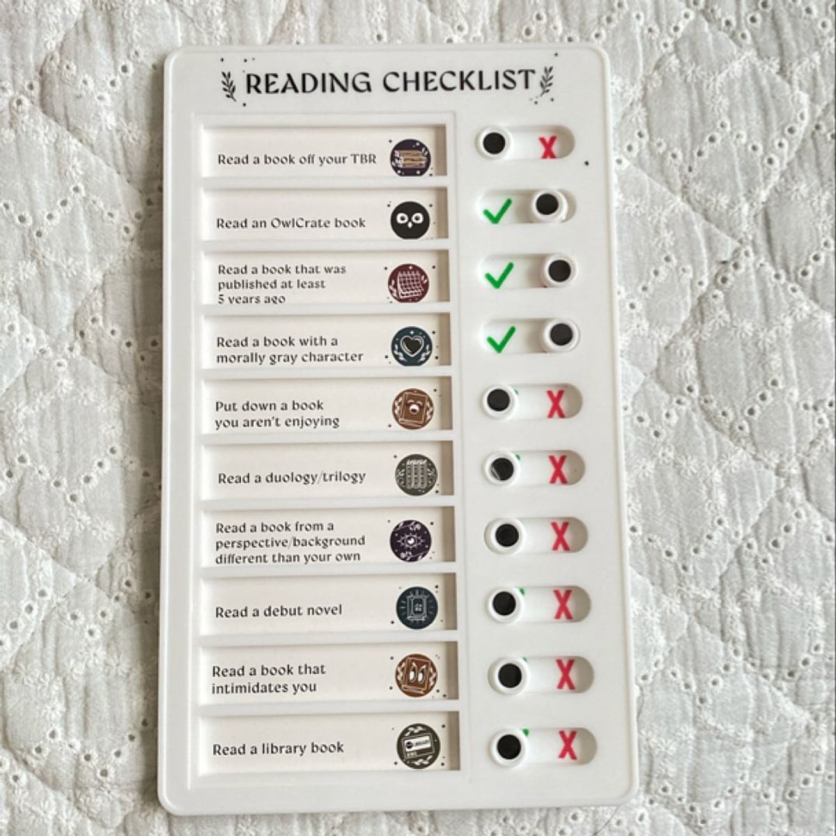 OWLCRATE Reading Checklist — TBR by Owlcrate, Hardcover | Pangobooks