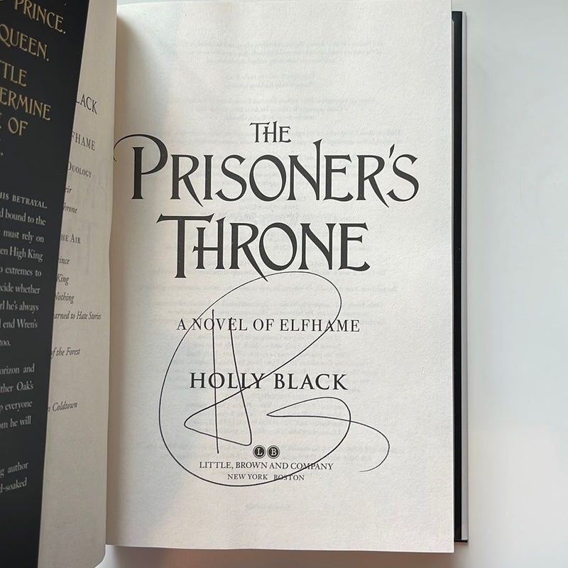 The Prisoner's Throne SIGNED Plus Tour Goodies