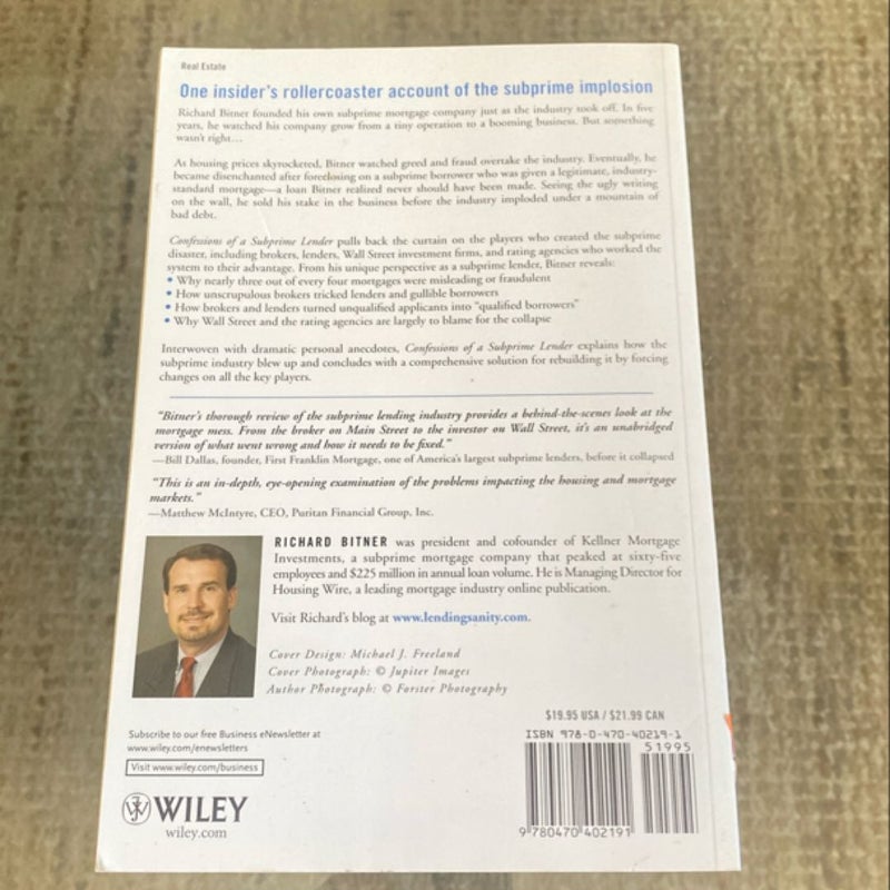Confessions of a Subprime Lender