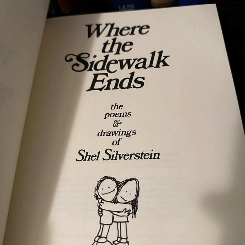 WHERE THE SIDEWALK ENDS by SHEL SILVERSTEIN 1st FIRST EDITION 1974 HARDCOVER
