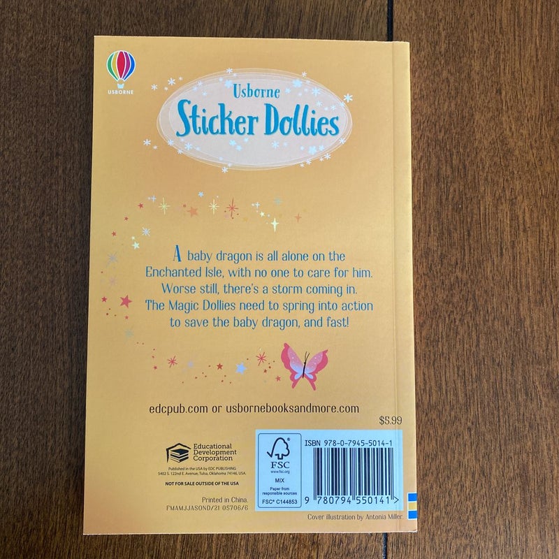 Usborne Sticker Dollies Baby Dragon