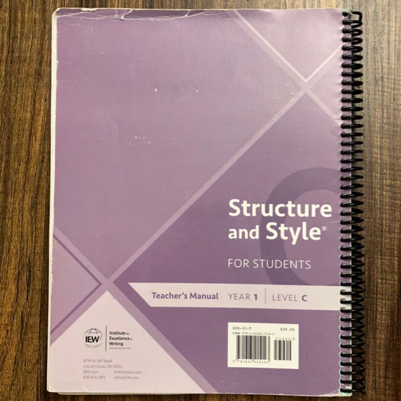 Structure and Style for Students