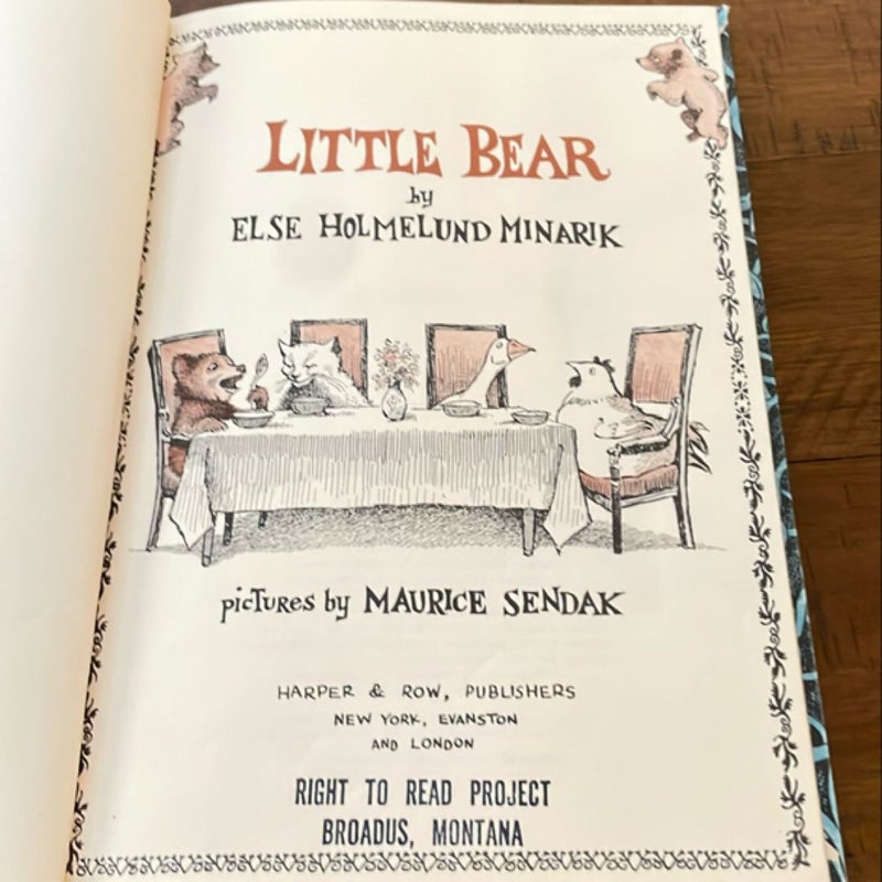 Little Bear First Edition (1957) Harper Crest Library Edition