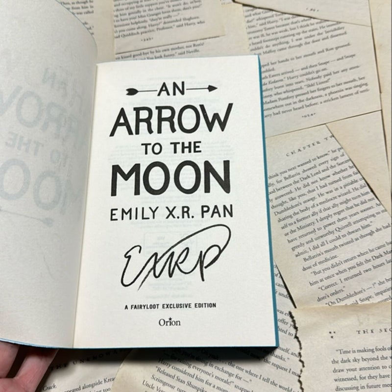 An Arrow to the Moon - SIGNED SPRAYED EDGES