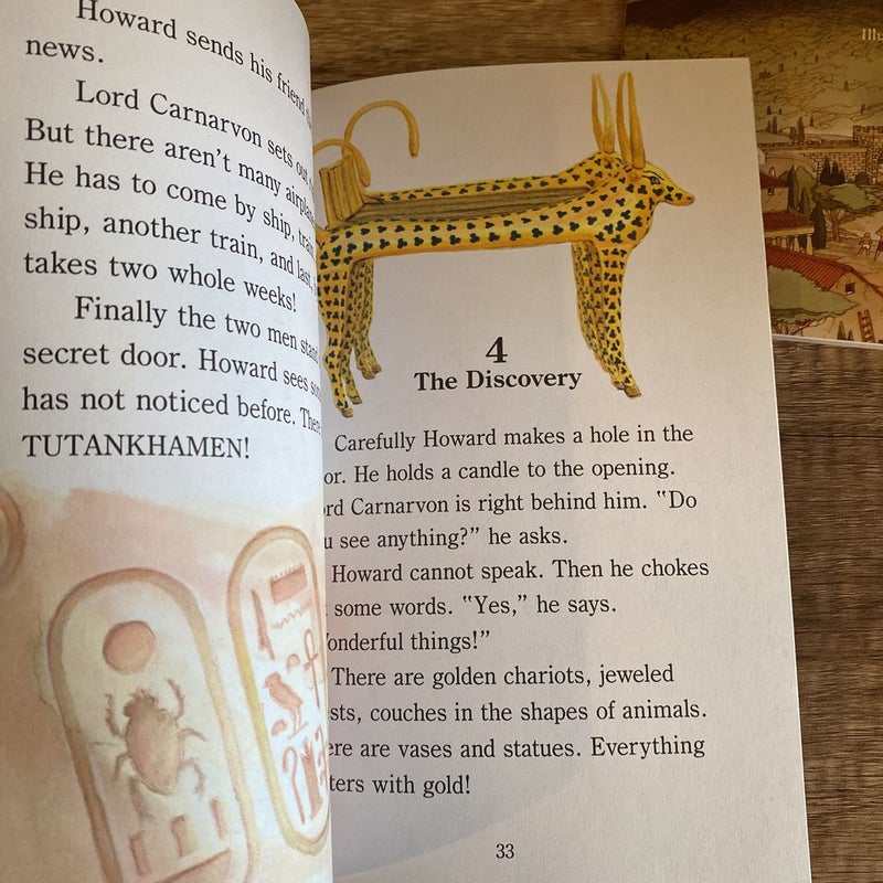 Step Into Reading Step 4 Bundle of 2: Pompeii…Buried Alive + Tut’s Mummy Lost..and Found
