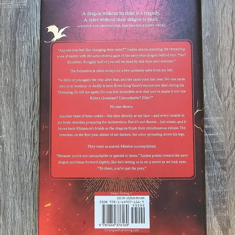 Fourth Wing Holiday Special Edition and Iron Flame Hardcover Bundle