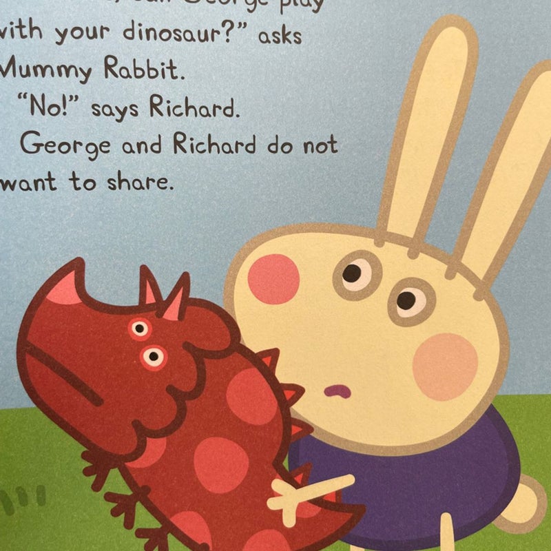 Peppa pig learning to share scholastic paperback book
