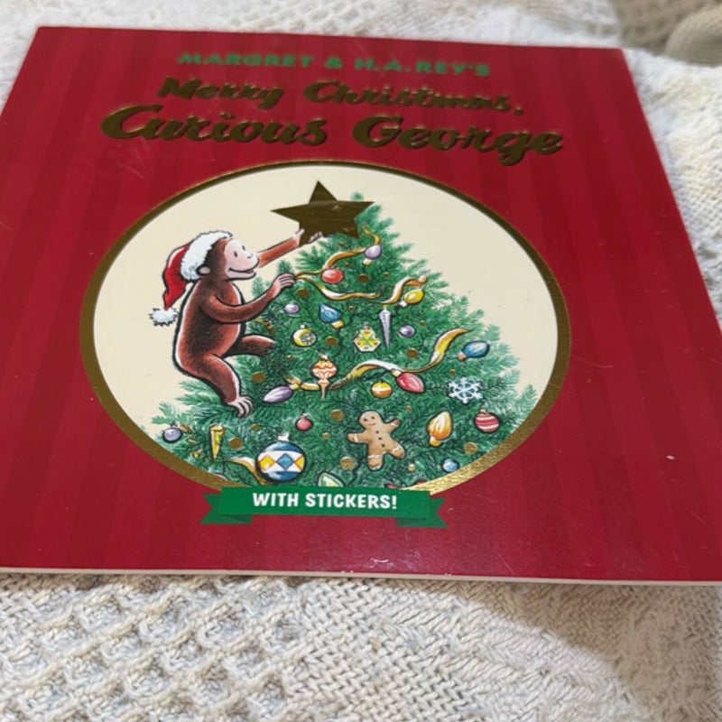Merry Christmas, Curious George with Stickers