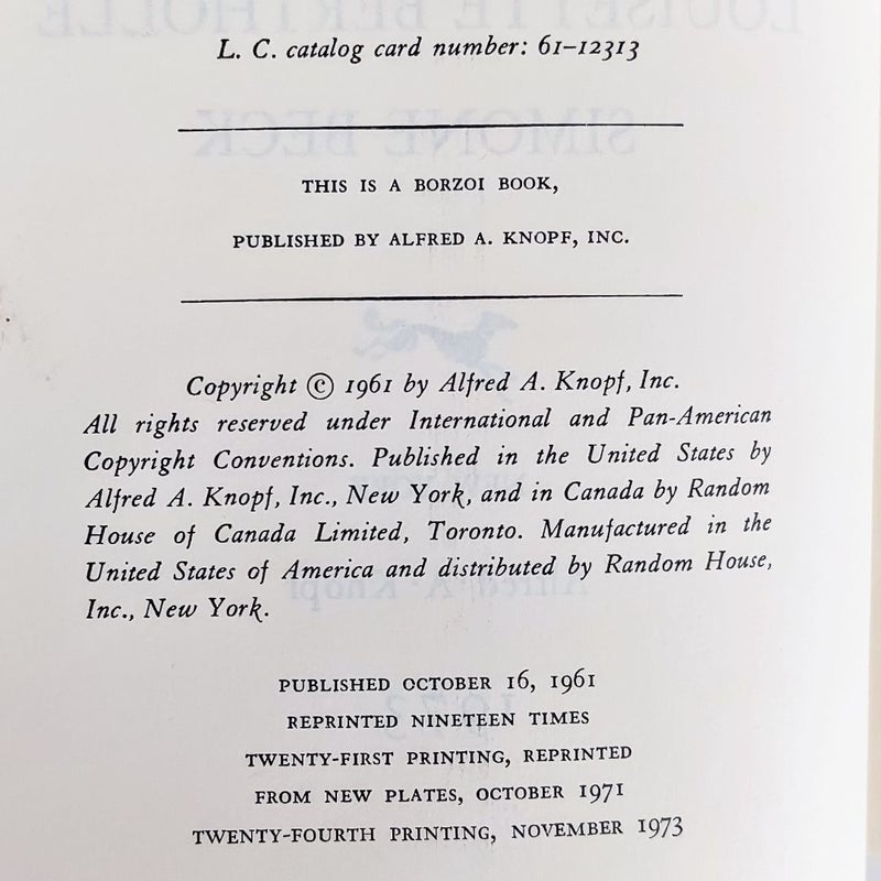 Mastering the Art of French Cooking Volume 1 ©1973