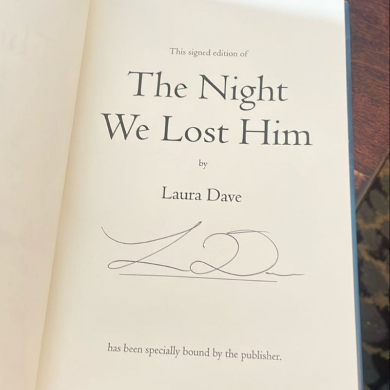 The Night We Lost Him - Signed Copy