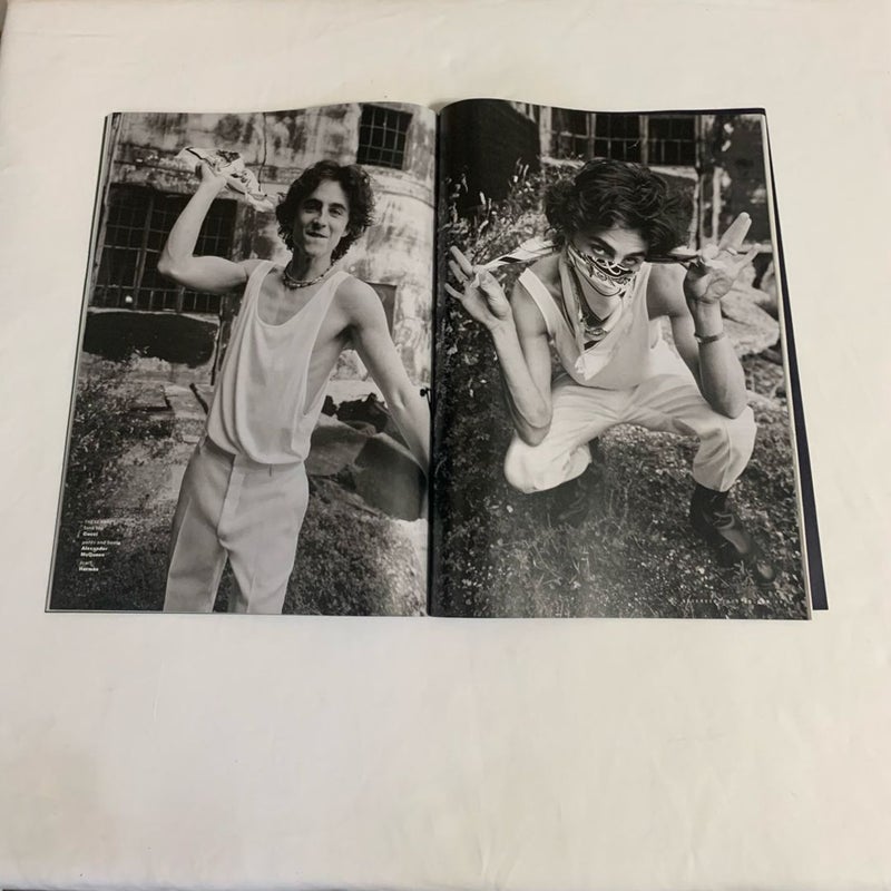 GQ Timothée Chalamet “Gives Us The Full Download”Issue November 2023  Plus Gucci Insert  