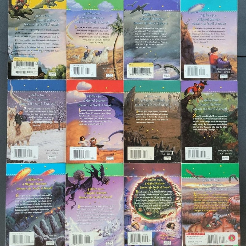 THE SECRETS OF DROON LOT OF 12 SCHOLASTIC BOOKS VINTAGE FANTASY BY TONY ABBOTT
