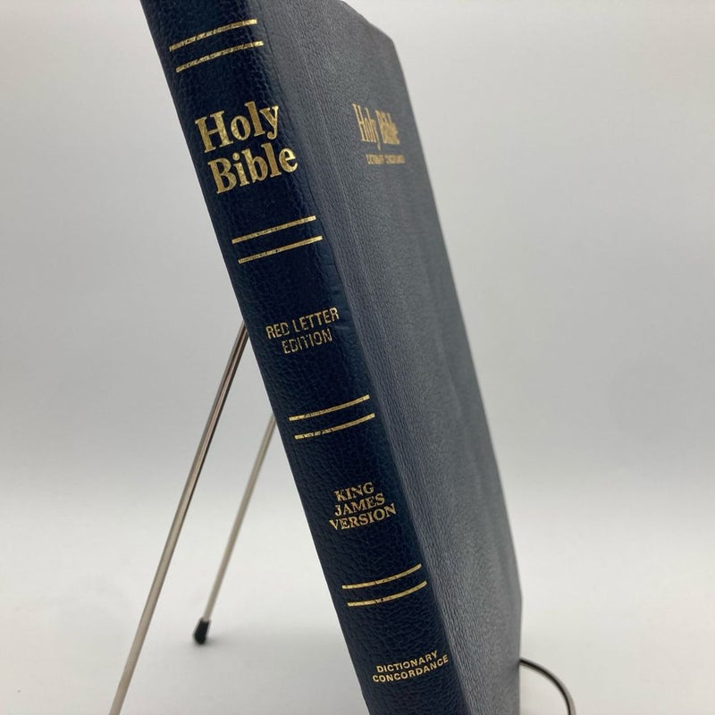 Holy Bible Dictionary Concordance King James Version Red Letter Edition