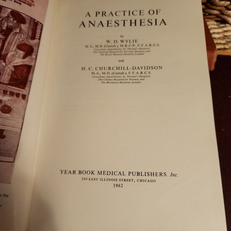 A Practice of Anaesthesia