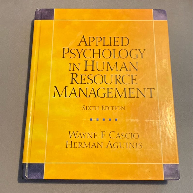 Applied Psychology in Human Resource Management