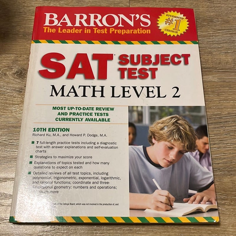 Barron's SAT Subject Test Math Level 2, 10th Edition