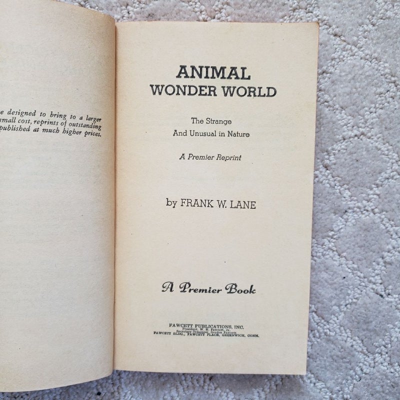 Animal Wonder World (1st Premier Printing, 1957) 