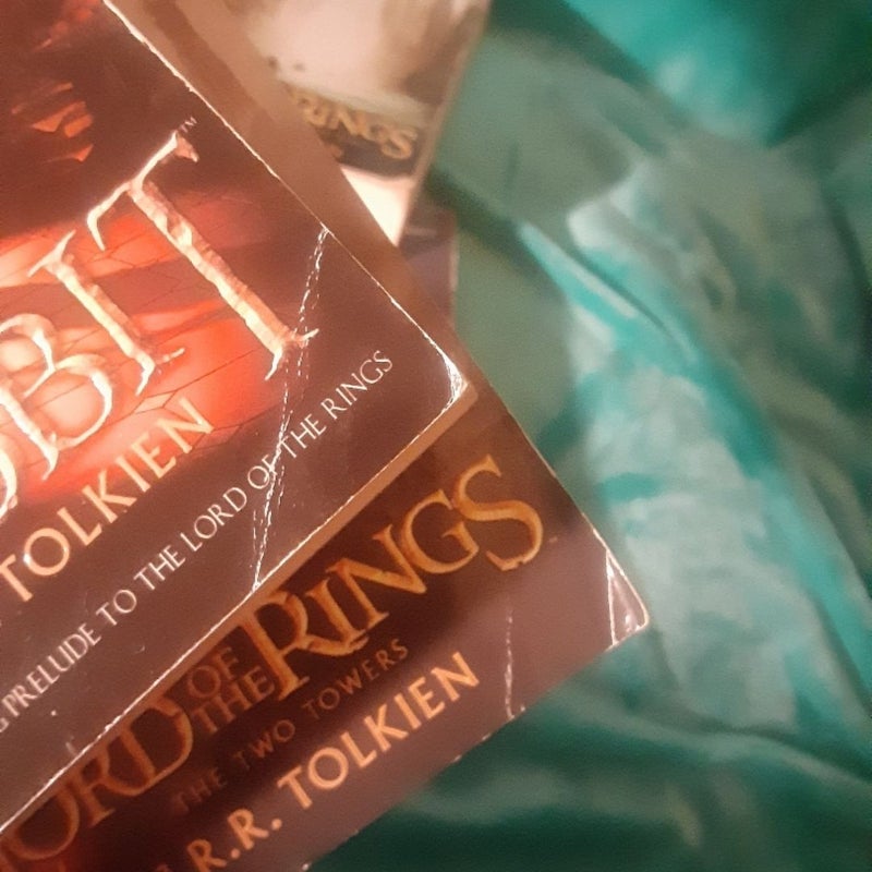 The Lord of the Rings trilogy plus The Hobbit book set The Return of the King