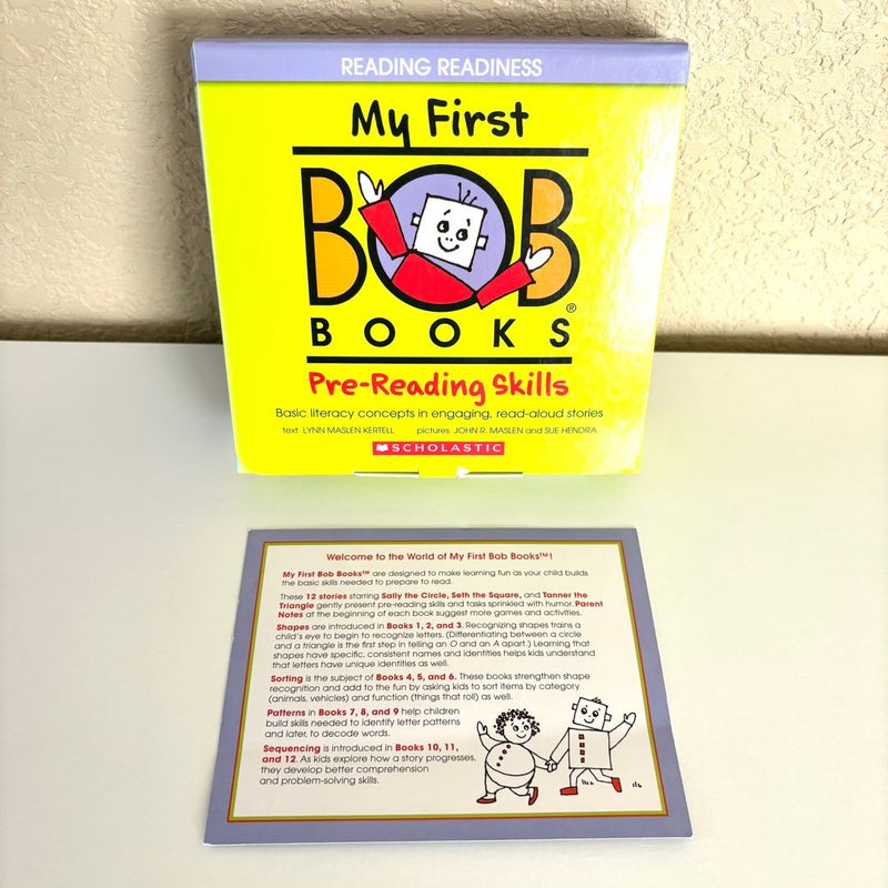 My First Bob Books - Pre-Reading Skills Box Set | Phonics, Ages 3 and up, Pre-K (Reading Readiness)