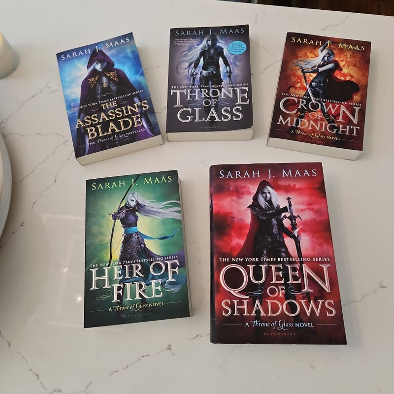 Throne of Glass series 0.5-4 (original covers)