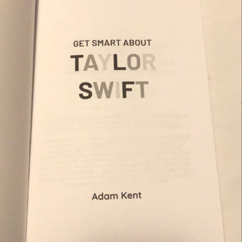 Taylor Swift Book: Get Smart about Taylor Swift