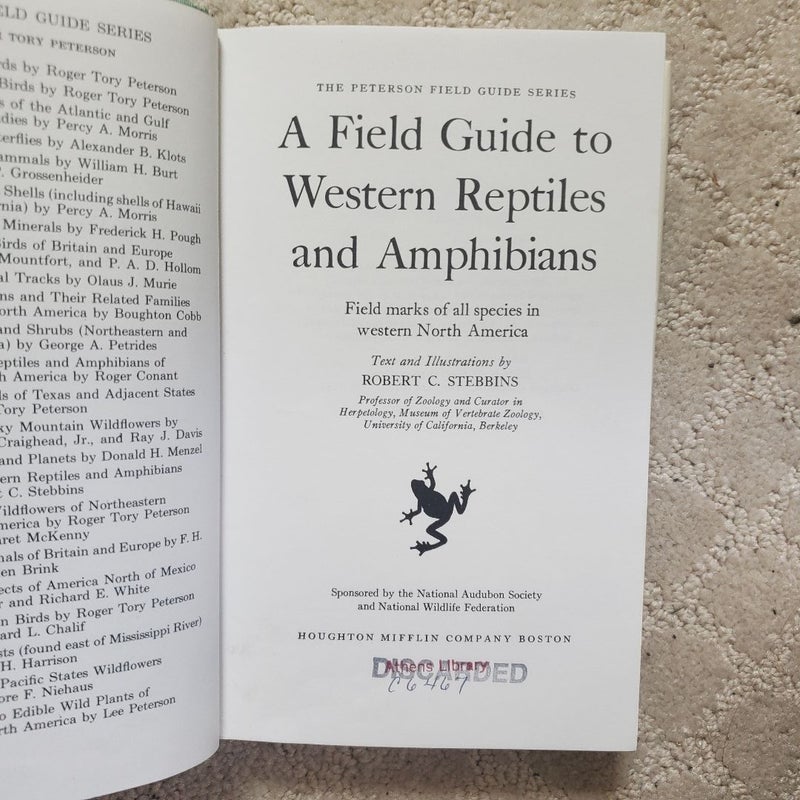 A Field Guide to Western Reptiles and Amphibians (1966)