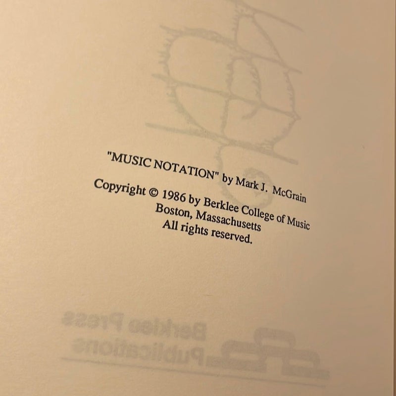 Music Notation by Mark McGrain, Paperback Pangobooks
