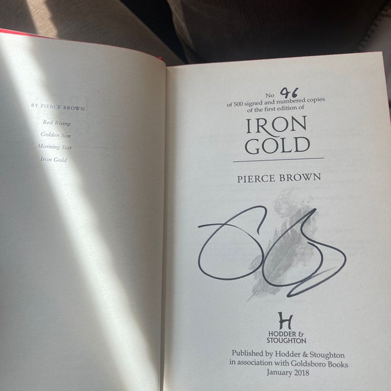 Iron Gold (SIGNED FIRST EDITION, No. 96 of 500, Goldsboro) *RARE* 