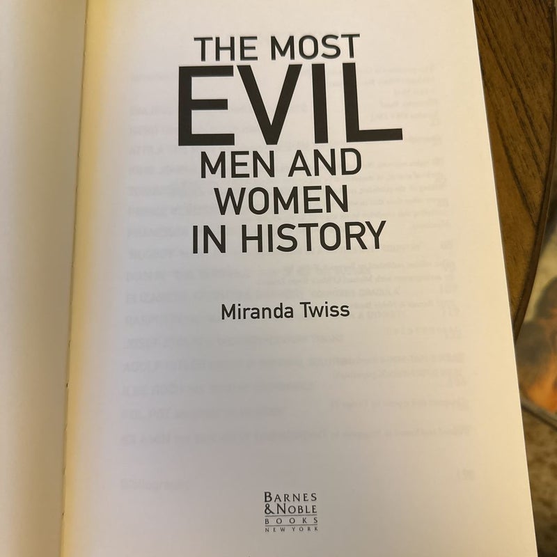 The most evil men and women in history