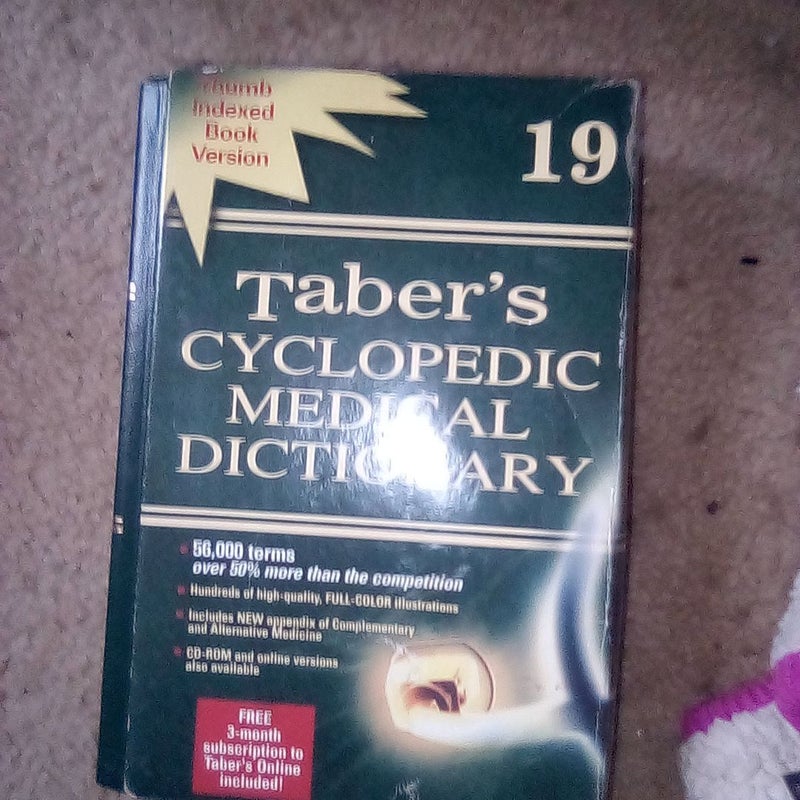 Tabers cyclopedic medical dictionary 