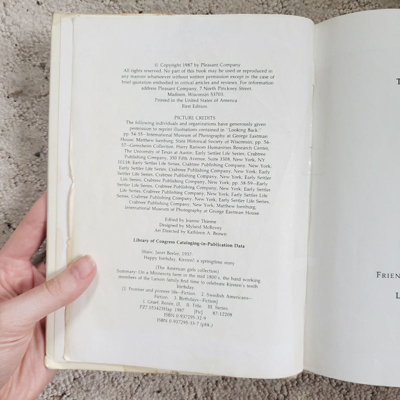 Happy Birthday, Kirsten: A Springtime Story (1st Edition, 1987)