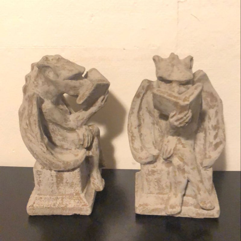Set of Gargoyle bookends