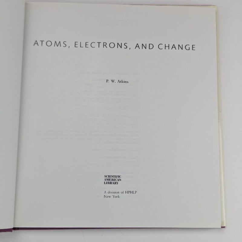 Atoms, Electrons and Change