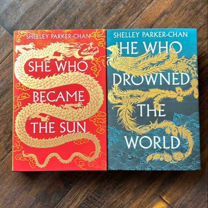 She Who Became the Sun duology - Illumicrate signed exclusive editions of She Who Became the Sun and He Who Drowned the World