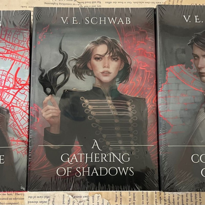 Owl  crate shades of magic V.E Schwab special edition books 1-3