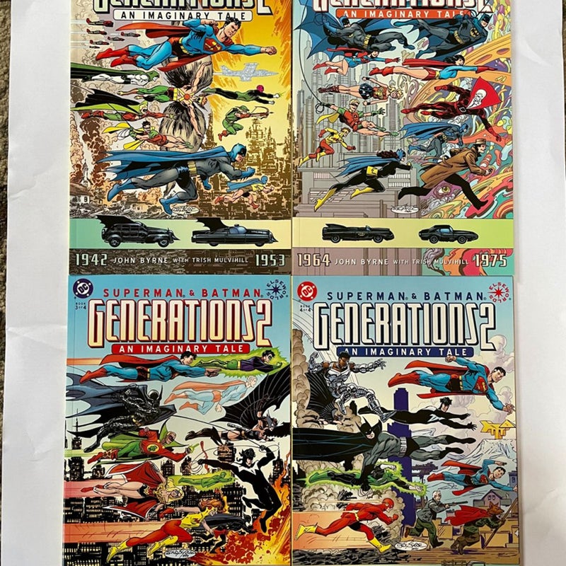 Superman/Batman Generations Vol 1 & 2 #’s 1-4 TWO COMPLETE SERIES