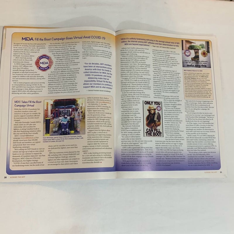 Fire Fighter Quarterly “Lost To Covid-19” Issue Summer 2020 Magazine Missing Last Page 