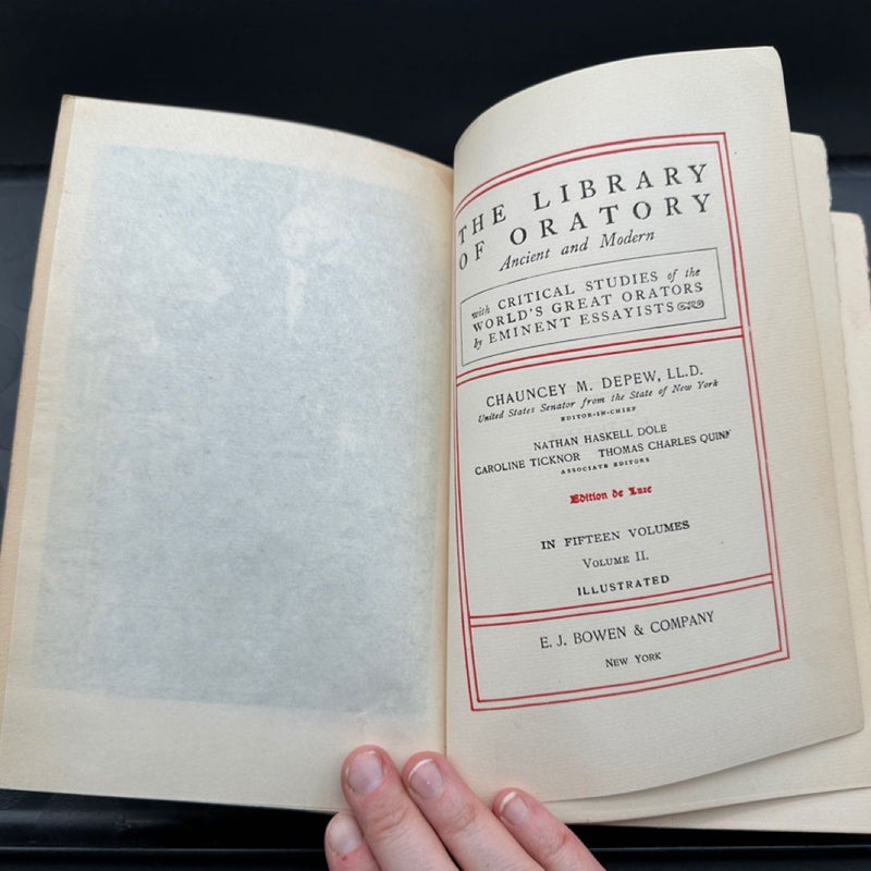 The Library Of Oratory Vol II 