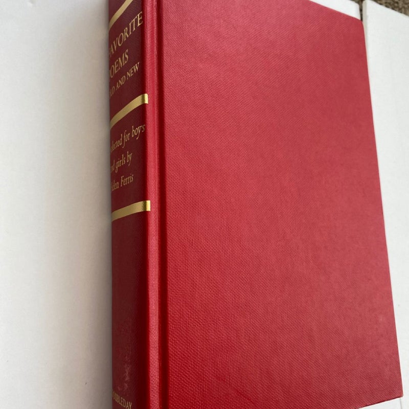 Favorite Poems Old and New 1957 Vintage Hardcover