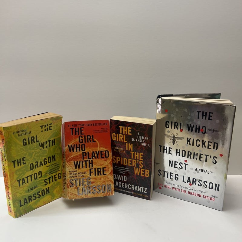 The Millennium Series (Books 1-4): The Girl With The Dragon Tattoo, The Girl Who Played With Fire, The Girl Who Kicked The Hornet’s Nest, & The Girl In The Spider’s Web 