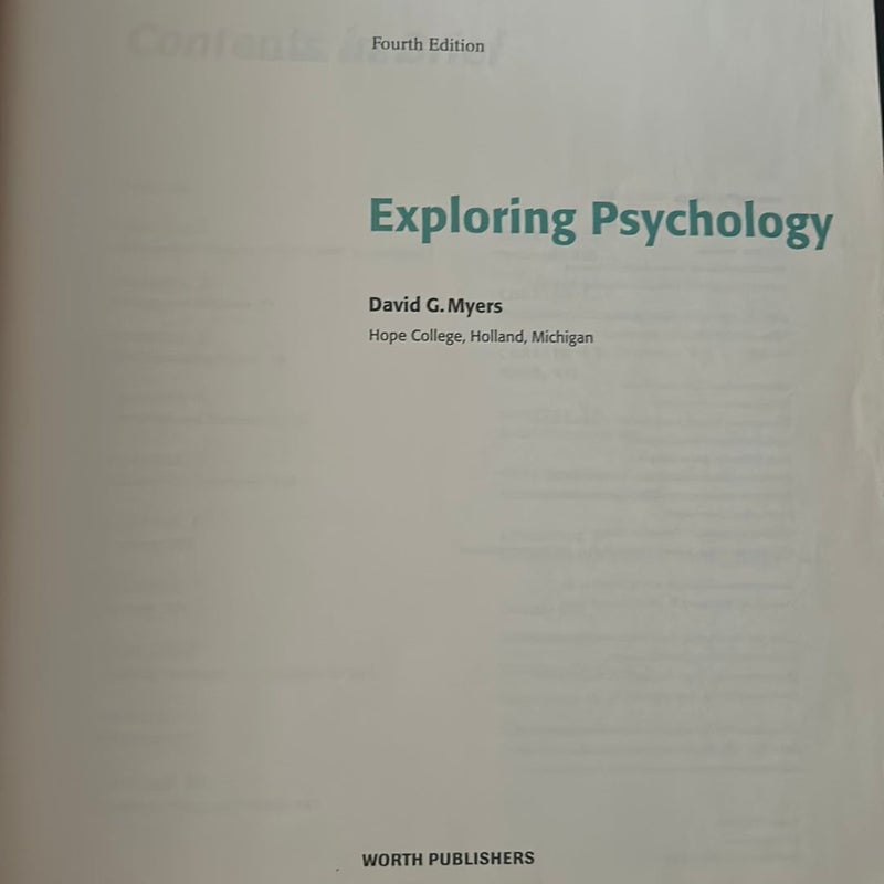 Exploring Psychology