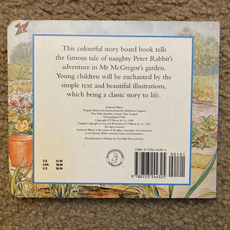 The Tale of Peter Rabbit Story Board Book, First Edition 1998