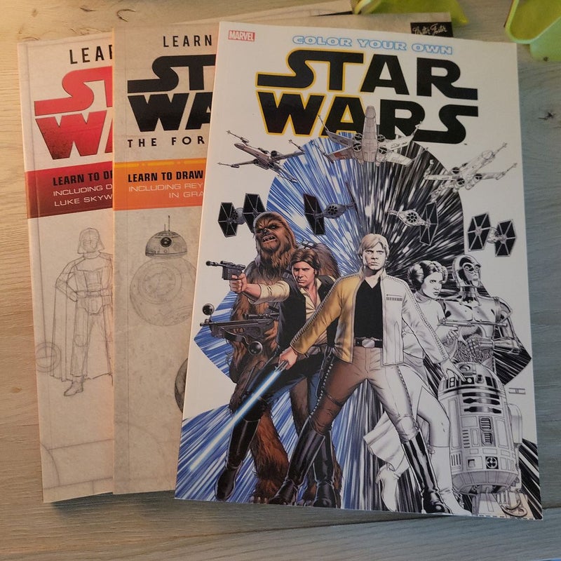 Learn to Draw Star Wars bundle including coloring book