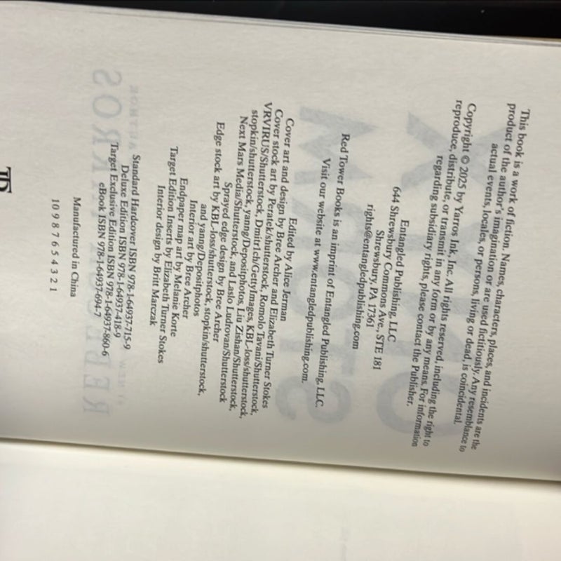 Onyx Storm (First Printing)
