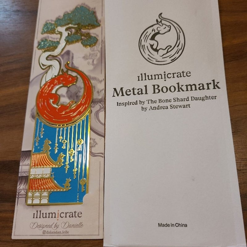 Illumicrate: The Bone Shard Daughter metal bookmark