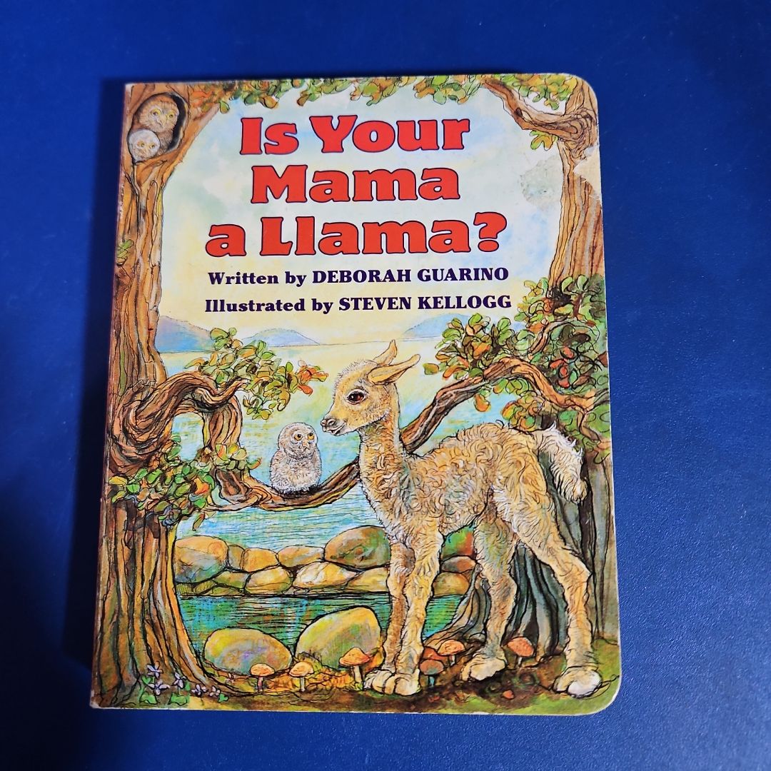 "Is Your Mama A Llama?" By Deborah Guarino – Illustrated Paperback – Good Condition