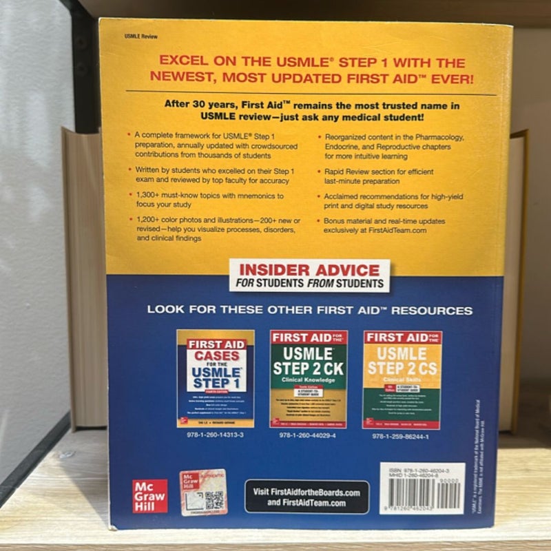 First Aid for the USMLE Step 1 2020, Thirtieth Edition